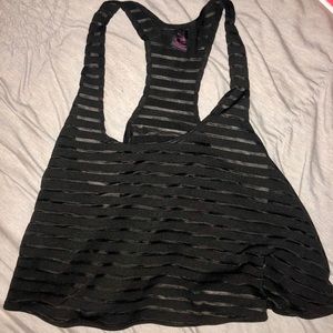 Racerback black Crop Top